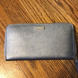 Kate Spade Cameron Large Continental Wallet Silver